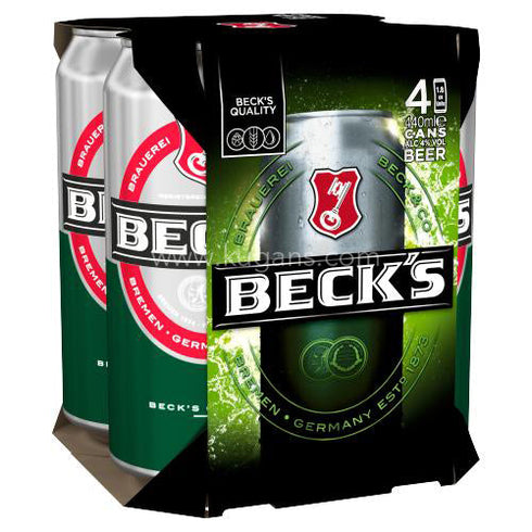 Beck's Beer 4 x 440ml